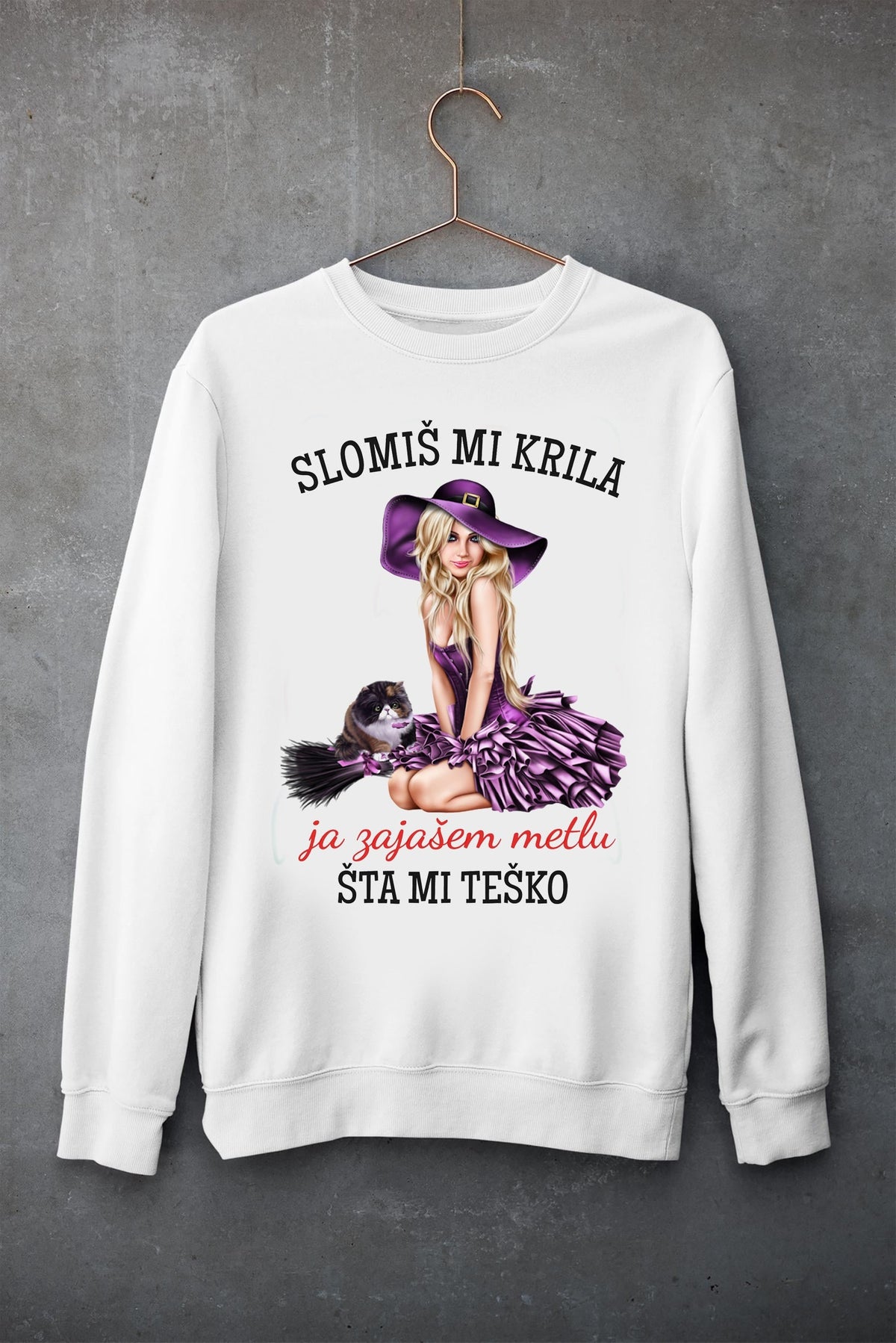 Slomiš mi krila, ja zajašem metlu, šta mi teško - duks