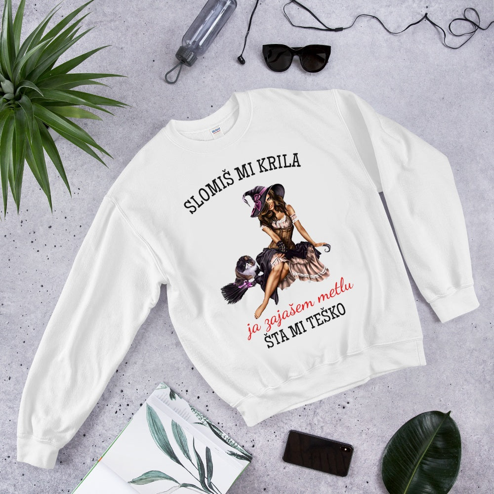 Slomiš mi krila, ja zajašem metlu, šta mi teško - duks