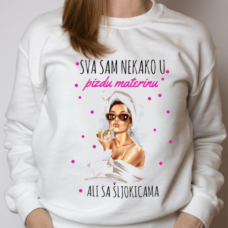 Sva sam nekako u pizdu materinu, ali sa šljokicama - duks
