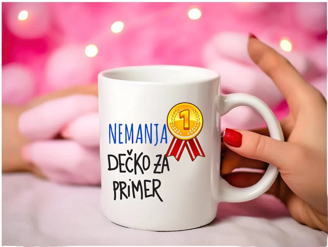 Nemanja, dečko za primer - šolja