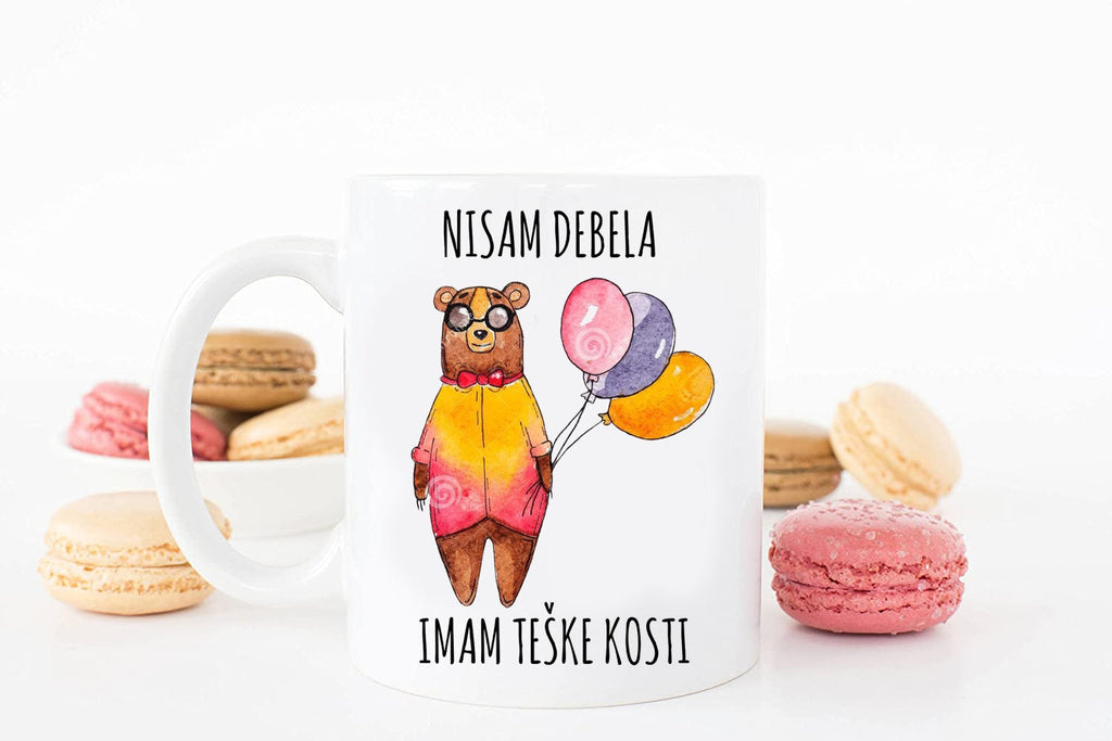 Nisam debela, imam teške kosti - šolja