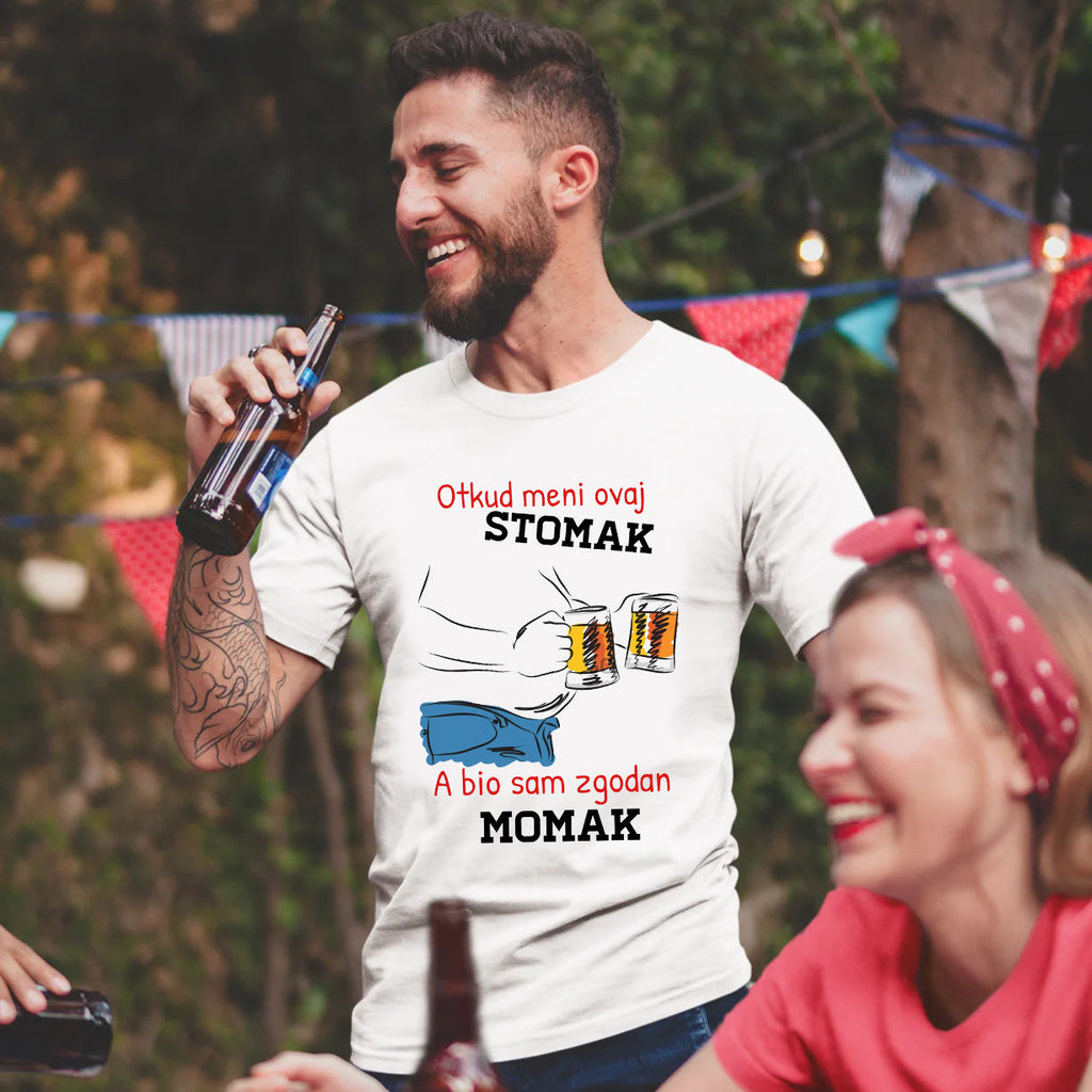 Otkud meni ovaj stomak, a bio sam zgodan momak - muška majica