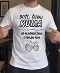 Bože, čuvaj kuma od hladnih žena i toplog piva - muška majica