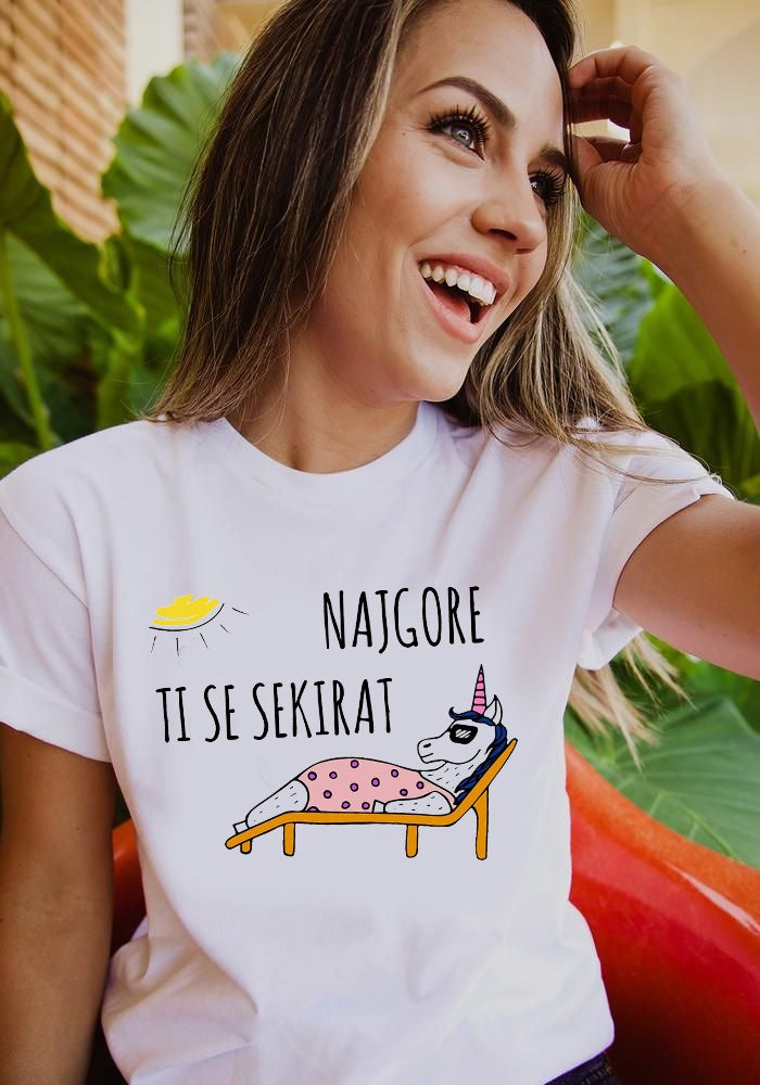 Najgore ti se sekirati - ženska majica