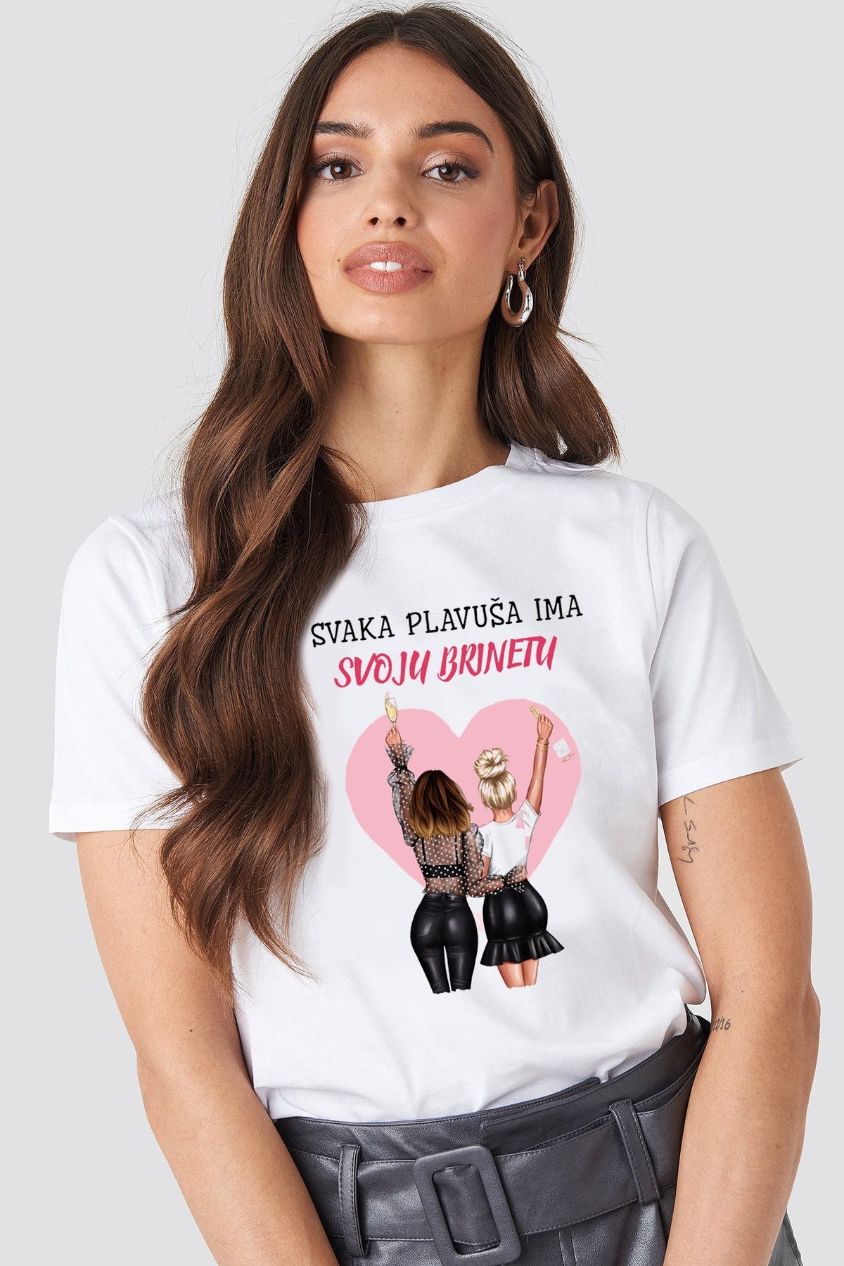 Svaka plavuša ima svoju brinetu - ženska majica
