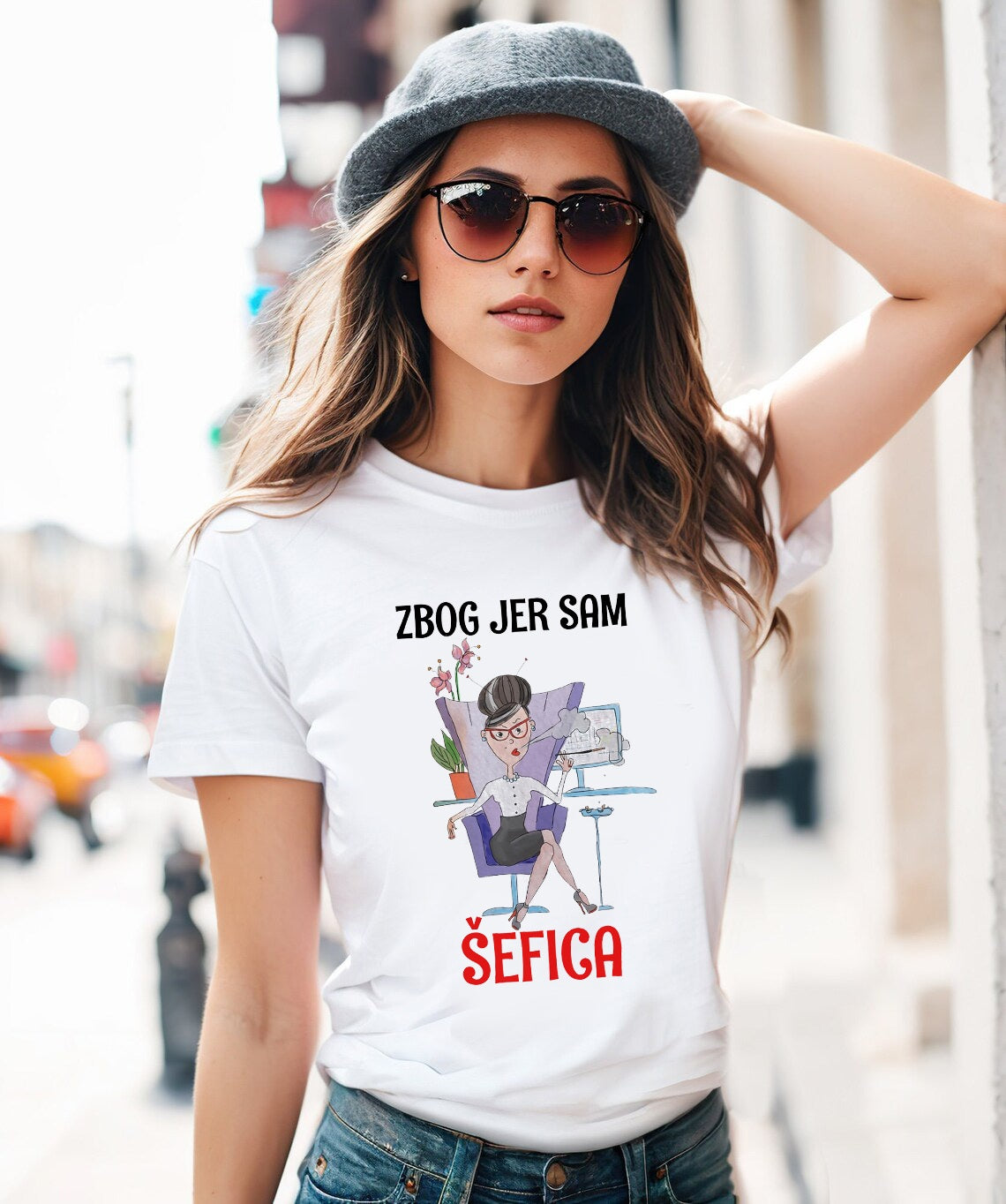 Zbog jer sam šefica - ženska majica