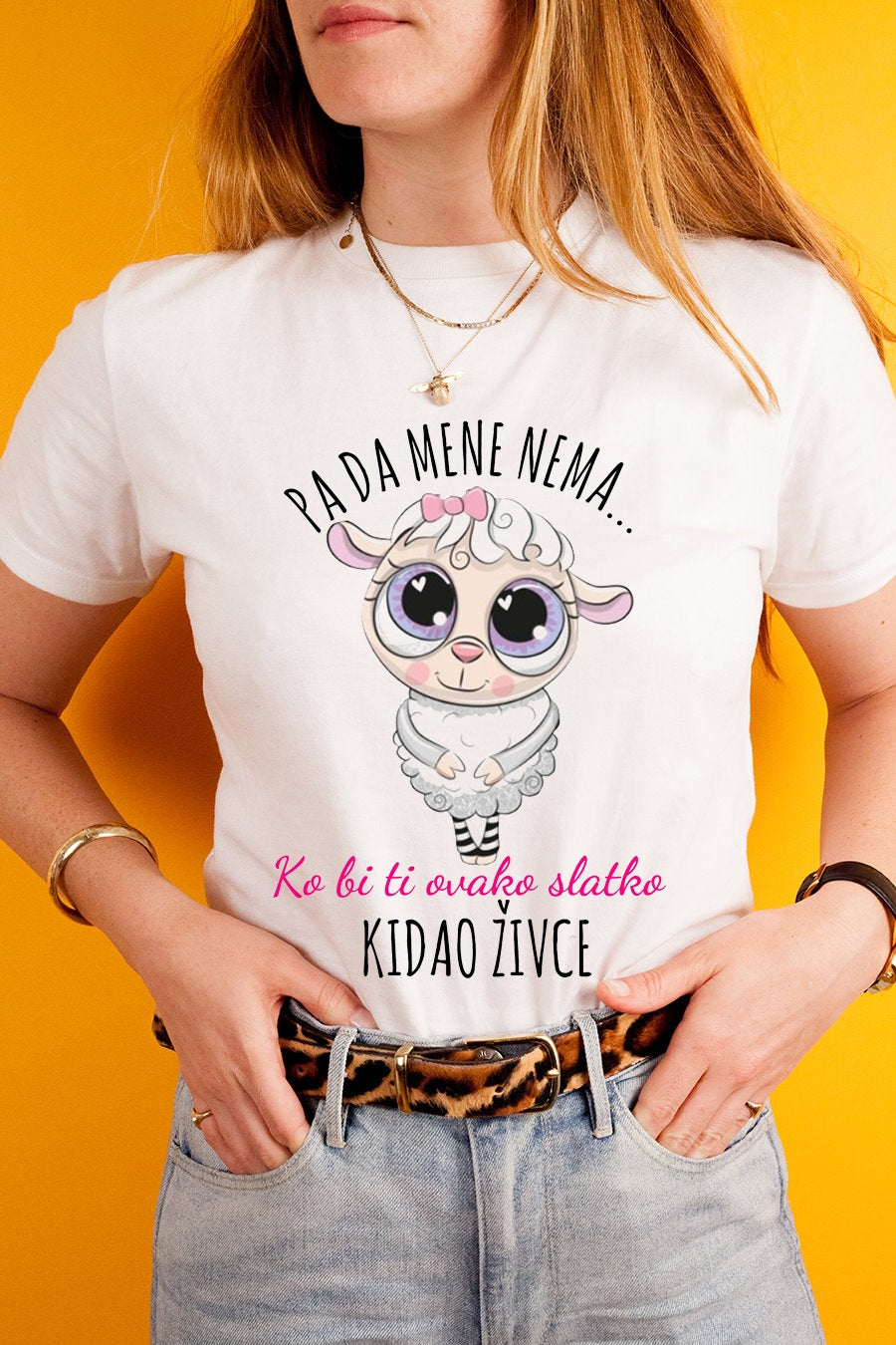 Rada mene nema, ko bi ti ovakvo slatko kidao živce - ženska majica