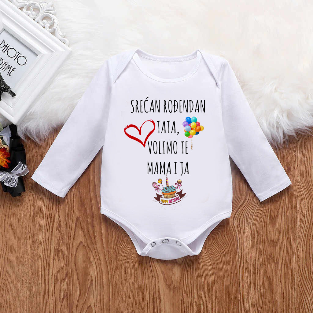 Srećan rođendan tata, volimo te mama i ja